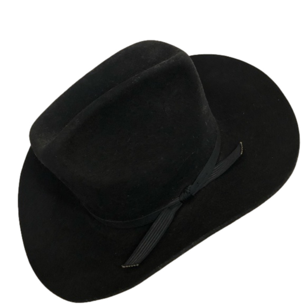 Vintage Trail Ridge Dynafelt Black Cowboy Hat
